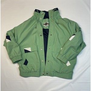 Outbrook Vintage 90’s Y2K Green Leather Suede Jacket Women’s Medium